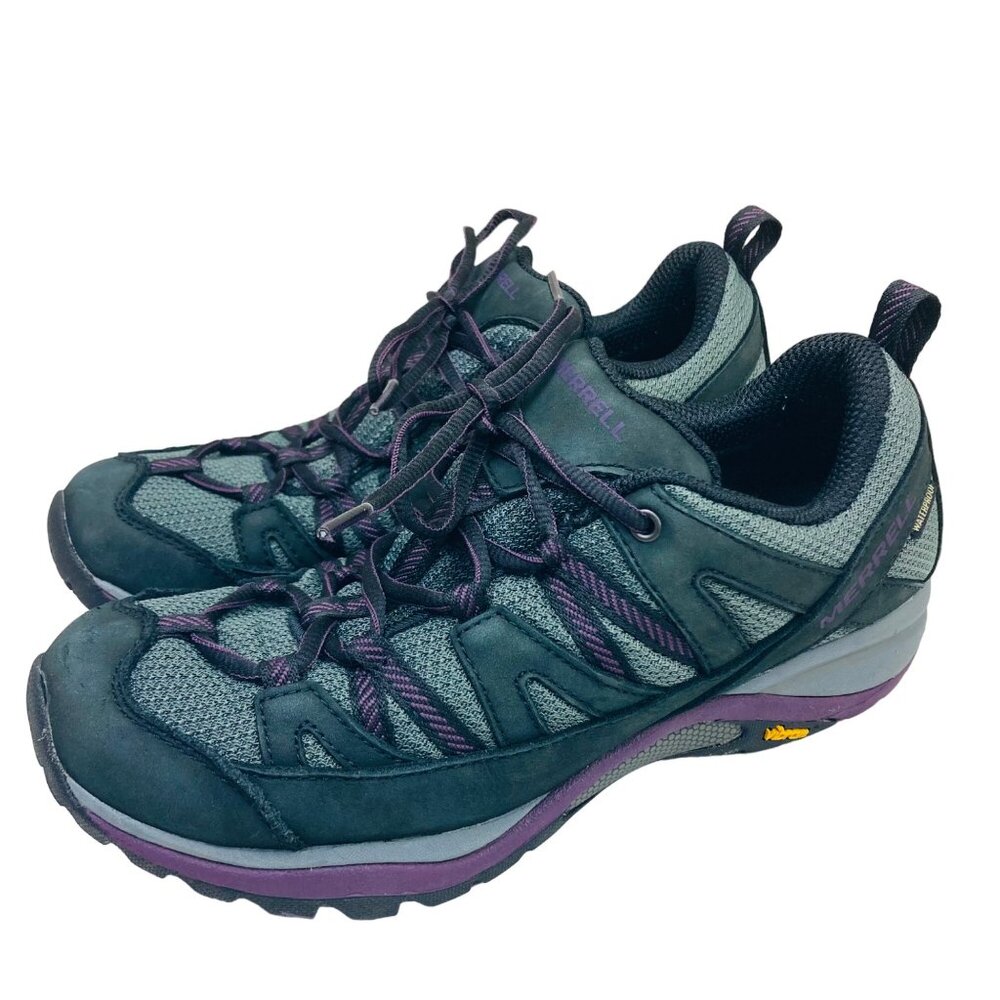 Merrell Women's Siren Sport 3 Waterproof Hiking Shoe, Black/Blackberry Size 8.5